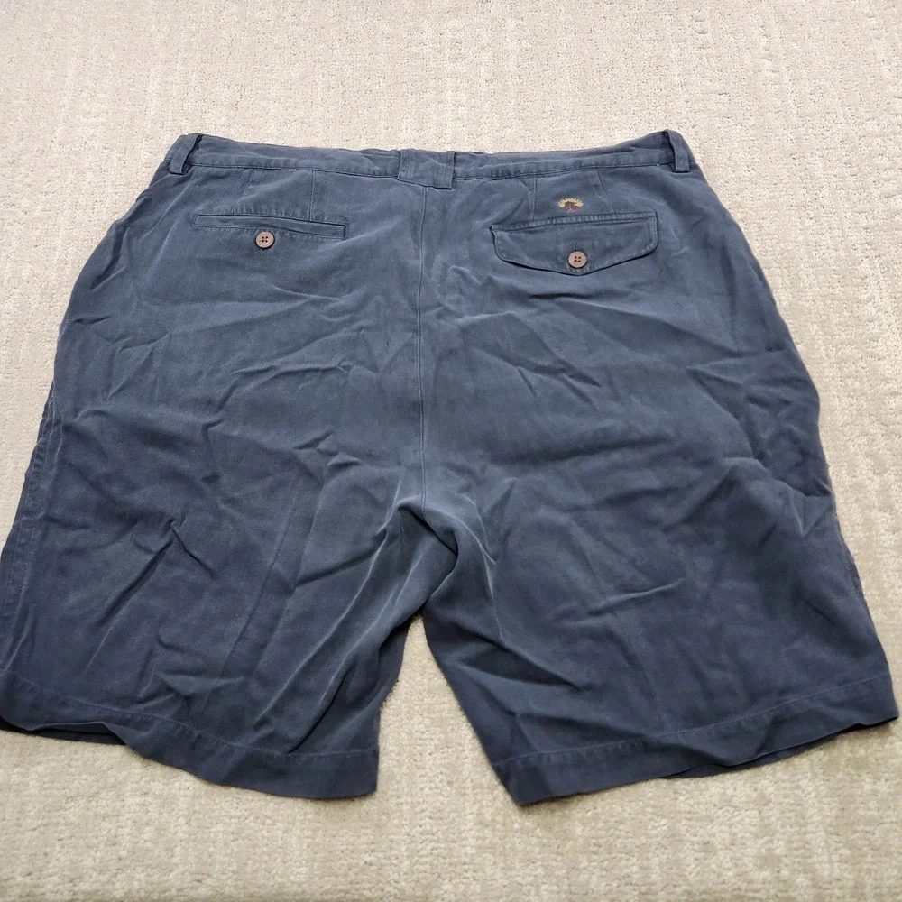 Vintage‎ Tommy Bahama Shorts Men 36 READ* 100% Silk Pleated High Rise Faded
